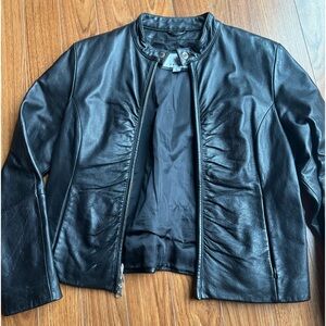 Wilson’s Leather Racer-style leather jacket size Large